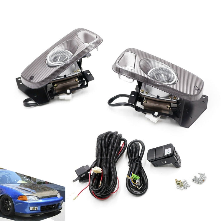 1 Pair Car Modified Front Fog Light for Honda Civic 1992-1995 (White Light) - Fog / Driving Lights by PMC TechLife | Online Shopping South Africa | PMC TechLife | Buy Now Pay Later Mobicred