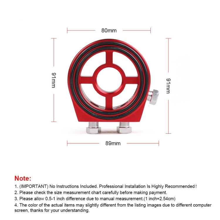 Car Modification Oil Temperature and Oil Pressure Gauge Adapter (Black) - Engine Fittings by PMC TechLife | Online Shopping South Africa | PMC TechLife | Buy Now Pay Later Mobicred