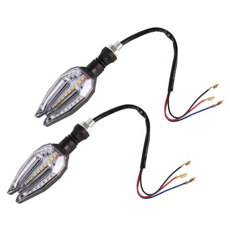 Motorcycle Turn Signal Light DC12V 1W 33LEDs SMD-3528 Lamp Beads (Blue Light) - Signal Lights by PMC TechLife | Online Shopping South Africa | PMC TechLife | Buy Now Pay Later Mobicred