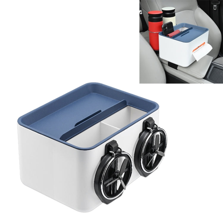 Car Multifunctional Storage Box Water Cup Holder (Blue) - Stowing Tidying by PMc TechLife | Online Shopping South Africa | PMc TechLife | Buy Now Pay Later Mobicred