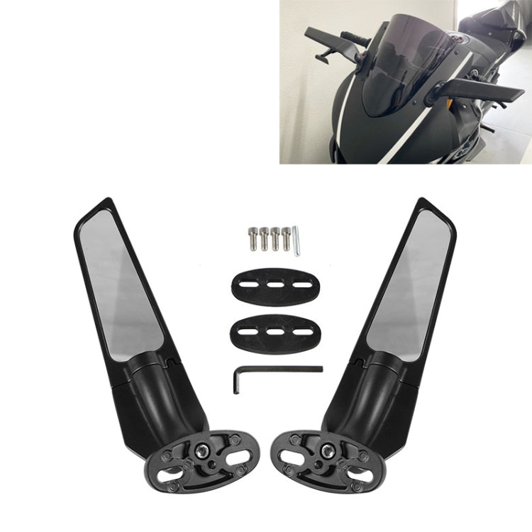 1 Pair Motorcycle Modified Wind Wing Adjustable Rotating Rearview Mirror - Side Mirrors by PMC TechLife | Online Shopping South Africa | PMC TechLife