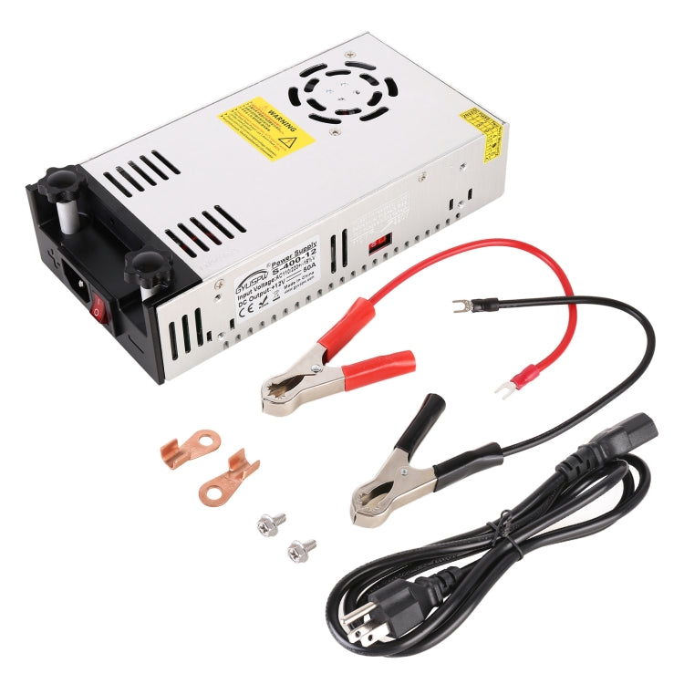 S-400-12 DC12V 400W 33.3A DIY Regulated DC Switching Power Supply Power Step-down Transformer with Clip, US Plug - Step-down Transformer by PMC TechLife | Online Shopping South Africa | PMC TechLife | Buy Now Pay Later Mobicred