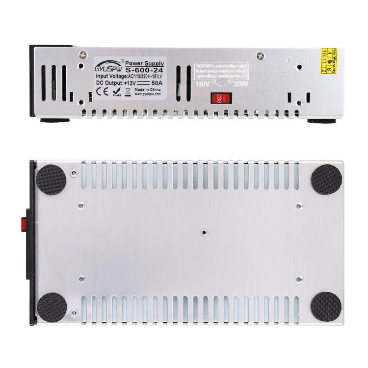 S-600-24 DC24V 600W 25A DIY Regulated DC Switching Power Supply Power Step-down Transformer with Clip, EU Plug - Step-down Transformer by PMC TechLife | Online Shopping South Africa | PMC TechLife | Buy Now Pay Later Mobicred