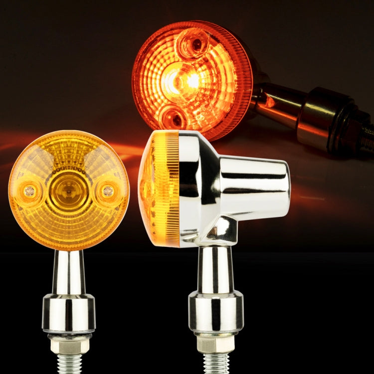 2 PCS PE-ZS101 Motorcycle Turn Signal Light (Silver) - Turn Signal by PMC TechLife | Online Shopping South Africa | PMC TechLife