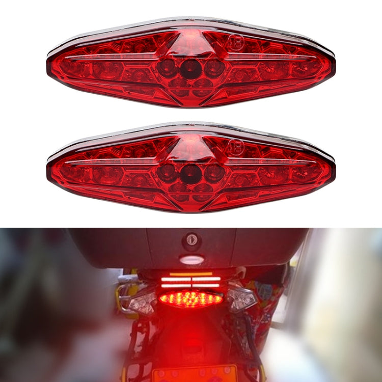 2 PCS KC-WD-NEW-3X Motorcycle LED Brake Light Running Lamp (Red) - Signal Lights by PMC TechLife | Online Shopping South Africa | PMC TechLife | Buy Now Pay Later Mobicred