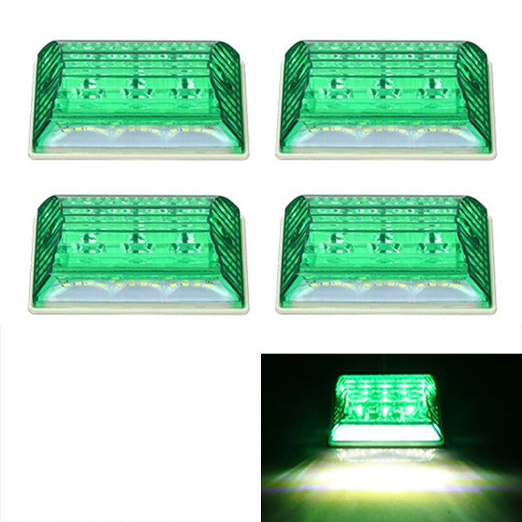 4 PCS ZS-6001 DC24V Car / Truck Side Marker Indicator Lights Bulb Lamp (Green Light) - Clearance Lights by PMC Jewellery | Online Shopping South Africa | PMC Jewellery | Buy Now Pay Later Mobicred