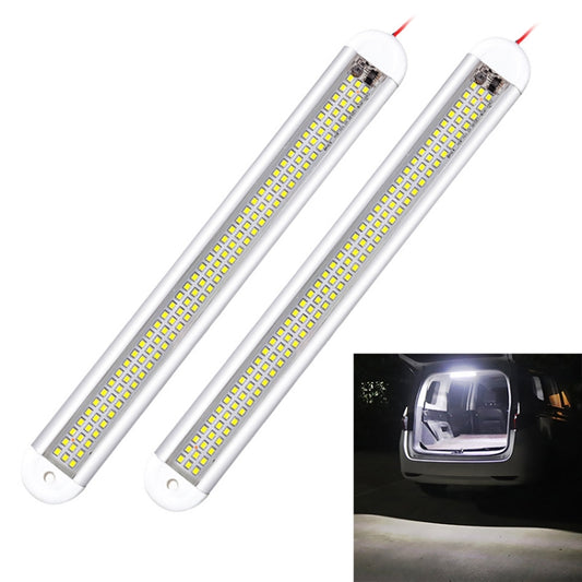 2 PCS ZS-3385 DC12-85V High Bright 120LEDs Lamp Beads Car Dome Light Cabin Light Bar - Dome Lights by PMC Jewellery | Online Shopping South Africa | PMC Jewellery | Buy Now Pay Later Mobicred