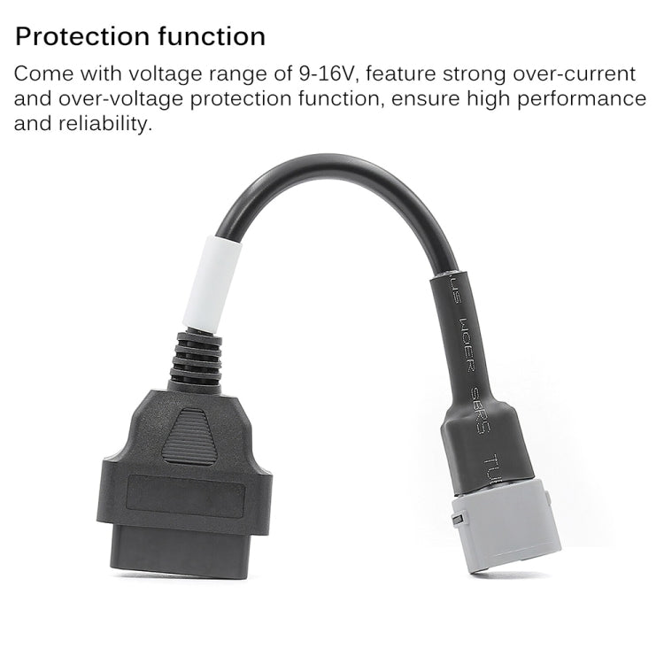 Motorcycle OBD 16PIN Female to 6PIN Connector Cable for Suzuki - Cables & Connectors by PMC TechLife | Online Shopping South Africa | PMC TechLife | Buy Now Pay Later Mobicred