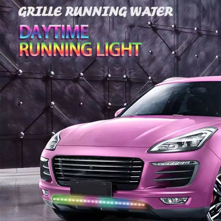 Z06-60CM 60cm DC12V-24V Car Front Grille LED RGB Daytime Running Lights Strip Colorful Lamp - Running Lights by PMC Jewellery | Online Shopping South Africa | PMC Jewellery | Buy Now Pay Later Mobicred