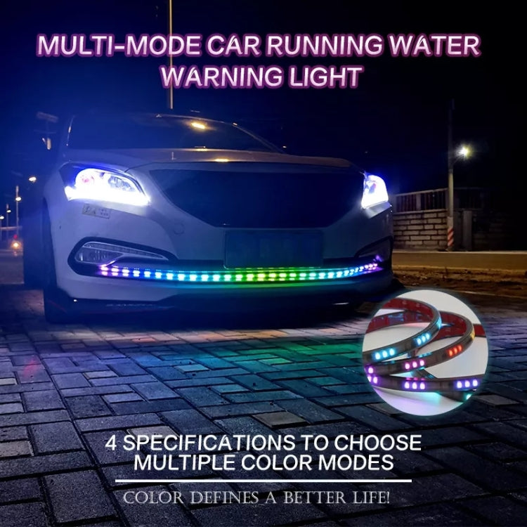 Z06-60CM 60cm DC12V-24V Car Front Grille LED RGB Daytime Running Lights Strip Colorful Lamp - Running Lights by PMC Jewellery | Online Shopping South Africa | PMC Jewellery | Buy Now Pay Later Mobicred