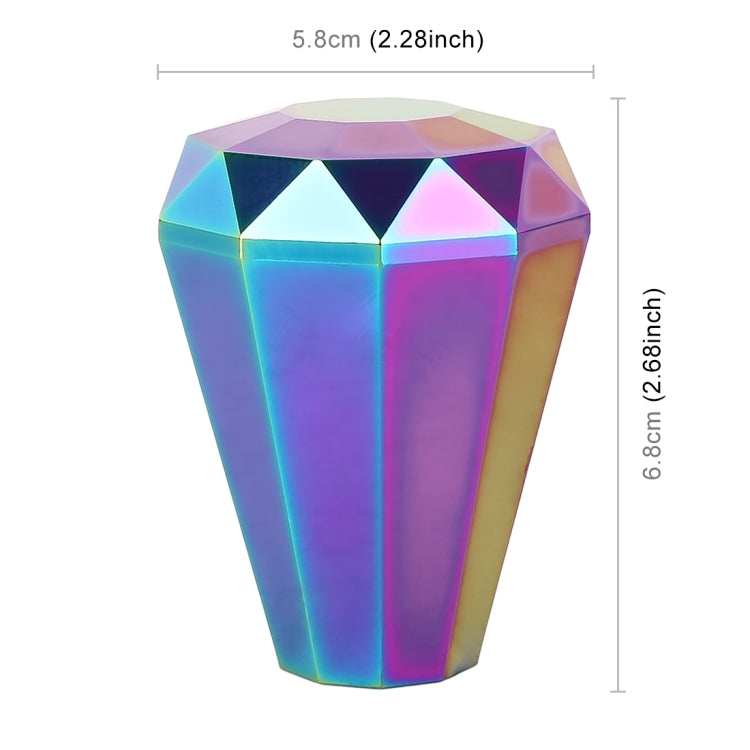 Universal Car Colorful Diamond Shape Metal Gear Shift Knob - Shift Knob by PMC Jewellery | Online Shopping South Africa | PMC Jewellery | Buy Now Pay Later Mobicred