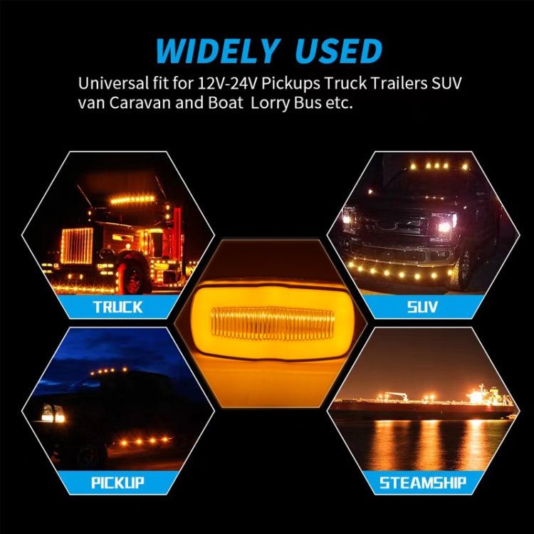 2 PCS MK-190 Truck LED Side Marker Light (White Light) - Running Lights by PMC TechLife | Online Shopping South Africa | PMC TechLife | Buy Now Pay Later Mobicred