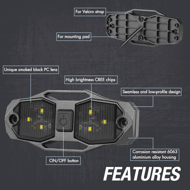For UTV ATV Polaris RZR Golf Cart Motorcycle LED Guard Bar Light - Headlights by PMC TechLife | Online Shopping South Africa | PMC TechLife | Buy Now Pay Later Mobicred