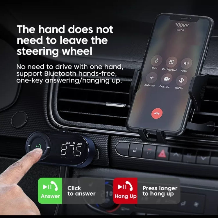Car Bluetooth 5.2 Audio Receiver Support Wireless Calling - Bluetooth Adapters by PMC TechLife | Online Shopping South Africa | PMC TechLife | Buy Now Pay Later Mobicred