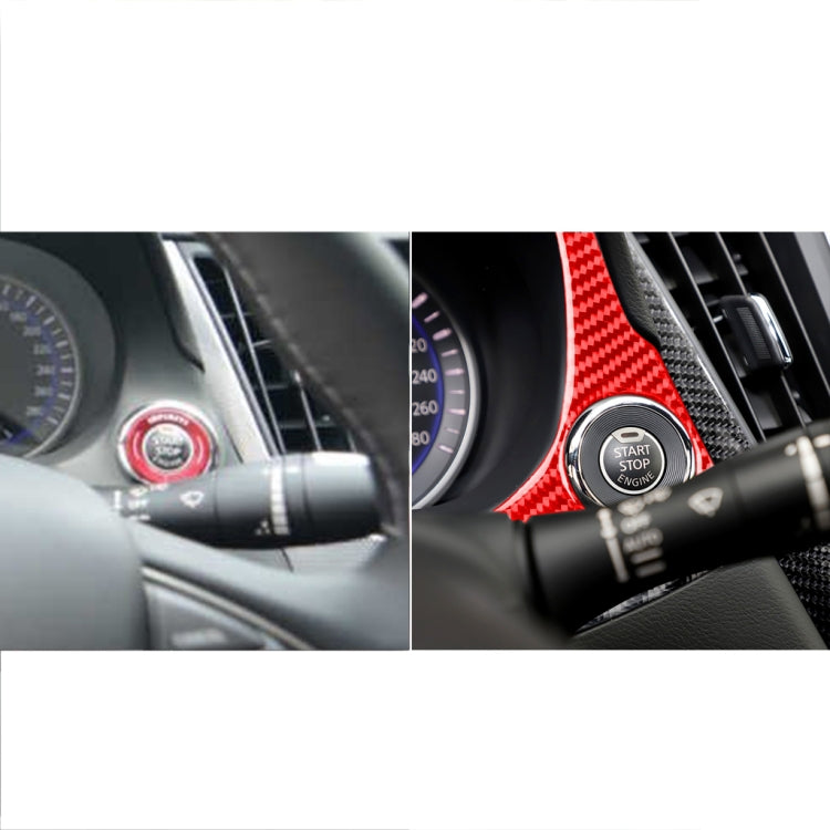 Car Carbon Fiber Dashboard Decorative Sticker for Infiniti Q50 2014-2020, Left Drive(Red) - Car Interior Mouldings by PMC Jewellery | Online Shopping South Africa | PMC Jewellery | Buy Now Pay Later Mobicred