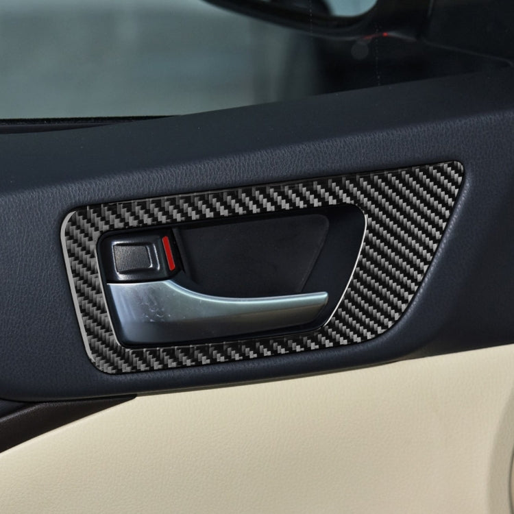 Car Carbon Fiber Inside Door Handle Panel Decorative Sticker for Toyota Highlander 2014-2019, Left Drive - Car Interior Mouldings by PMC Jewellery | Online Shopping South Africa | PMC Jewellery | Buy Now Pay Later Mobicred