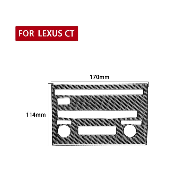 Car Carbon Fiber CD Panel C Decorative Sticker for Lexus CT 2011-2017, Left Drive - Car Interior Mouldings by PMC Jewellery | Online Shopping South Africa | PMC Jewellery | Buy Now Pay Later Mobicred