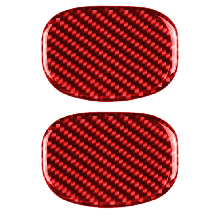 Car Carbon Fiber Seat Back Handle Decorative Sticker for BMW Mini One Cooper F55 F56, Left and Right Drive Universal (Red) - Car Interior Mouldings by PMC Jewellery | Online Shopping South Africa | PMC Jewellery | Buy Now Pay Later Mobicred