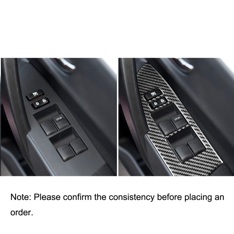 Car Carbon Fiber Window Lift Decorative Sticker for Toyota Corolla / Levin 2014-2018, Right Drive - Car Interior Mouldings by PMC Jewellery | Online Shopping South Africa | PMC Jewellery | Buy Now Pay Later Mobicred