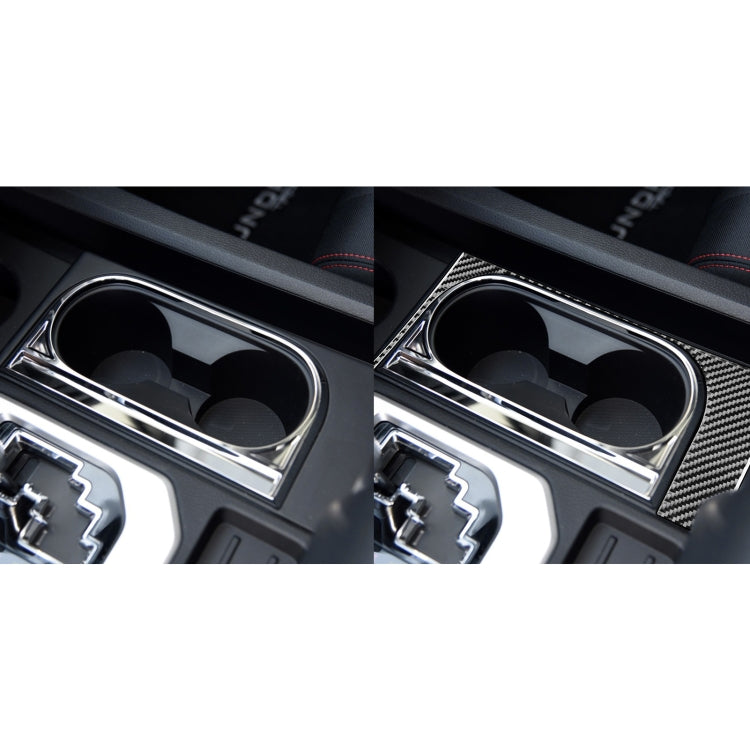 Carbon Fiber Car Cup Holder Frame Decorative Sticker for Toyota Tundra 2014-2018, Left Driving - Car Interior Mouldings by PMC Jewellery | Online Shopping South Africa | PMC Jewellery | Buy Now Pay Later Mobicred