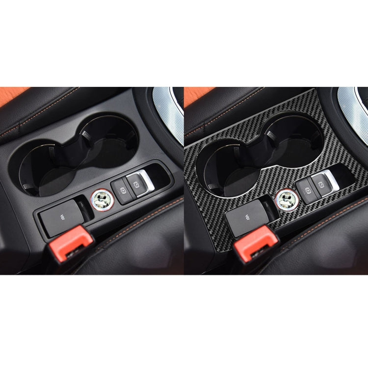 Carbon Fiber Car Water Cup Panel Decorative Sticker for Audi Q3 2013-2018,Right Drive - Car Interior Mouldings by PMC Jewellery | Online Shopping South Africa | PMC Jewellery | Buy Now Pay Later Mobicred