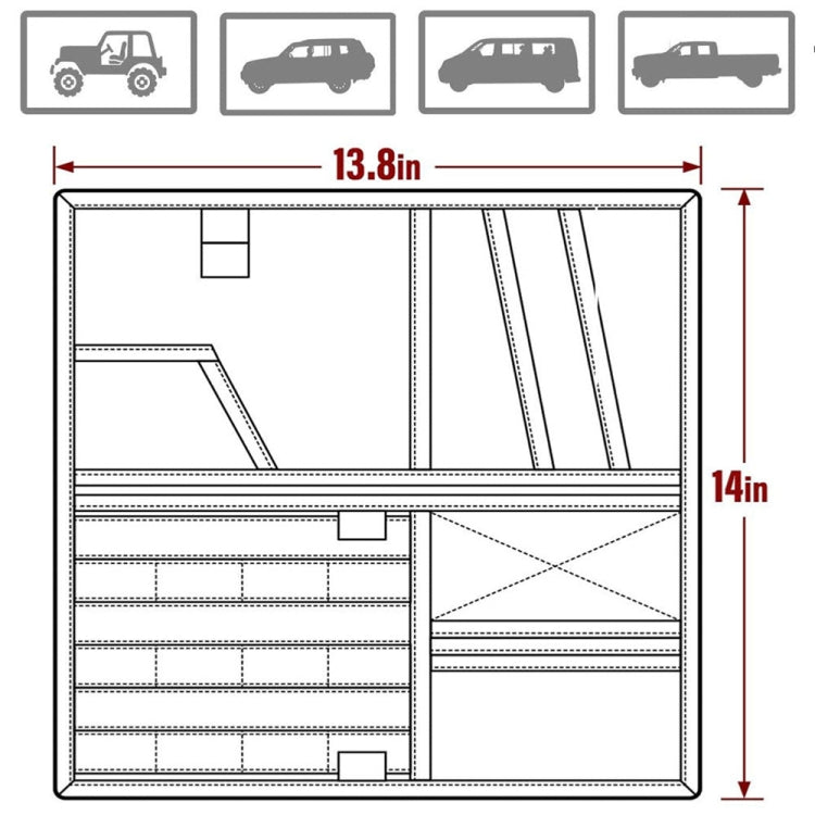Car Sun Visor Storage Bag Glasses Frame Bill Clip (Army Green) - Stowing Tidying by PMC Jewellery | Online Shopping South Africa | PMC Jewellery | Buy Now Pay Later Mobicred