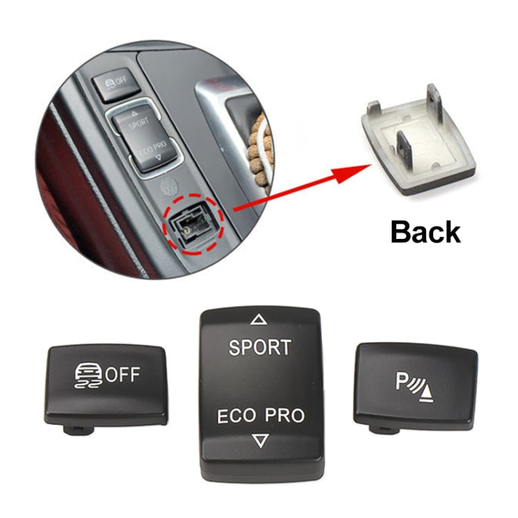 For BMW 3 Series Left Driving Car Central Control Multi-function ESP Button 6131 9252 912(Black) - Car Switches by PMC TechLife | Online Shopping South Africa | PMC TechLife | Buy Now Pay Later Mobicred