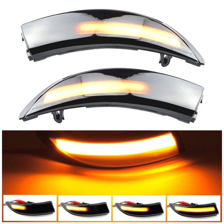 1 Pair For Ford Fiesta 2008-2017 Car Dynamic LED Turn Signal Light Rearview Mirror Flasher Water Blinker (Transparent Black) - Arrow Turn Lights by PMC Jewellery | Online Shopping South Africa | PMC Jewellery | Buy Now Pay Later Mobicred