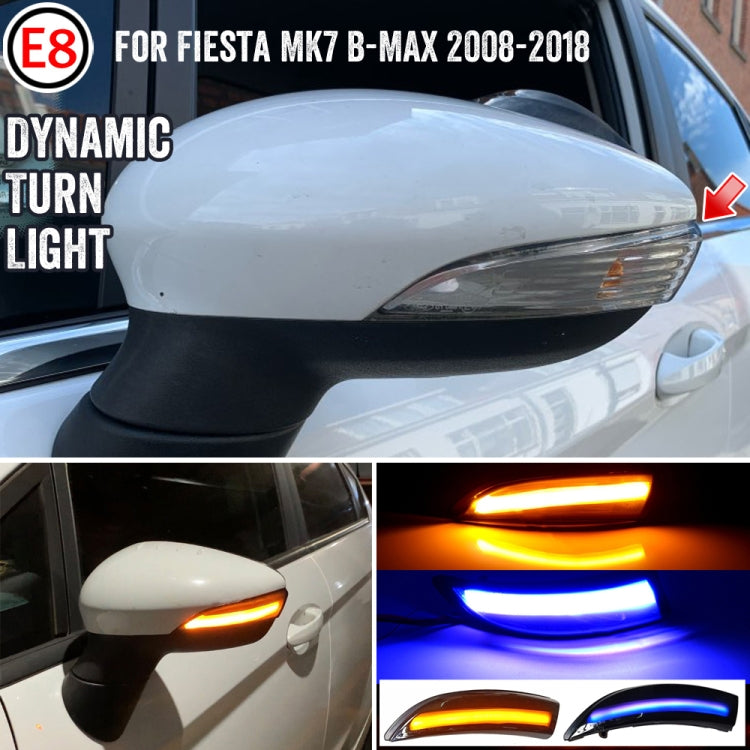 1 Pair For Ford Fiesta 2008-2017 Car Dynamic LED Turn Signal Light Rearview Mirror Flasher Water Blinker - Arrow Turn Lights by PMC Jewellery | Online Shopping South Africa | PMC Jewellery | Buy Now Pay Later Mobicred