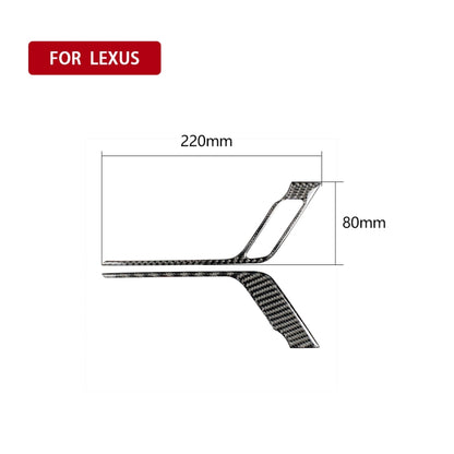 Car Carbon Fiber Front Door Handle A Decorative Sticker for Lexus RX300 / 270 / 200T / 450h 2016-2019, Left Drive - Car Interior Mouldings by PMC Jewellery | Online Shopping South Africa | PMC Jewellery | Buy Now Pay Later Mobicred