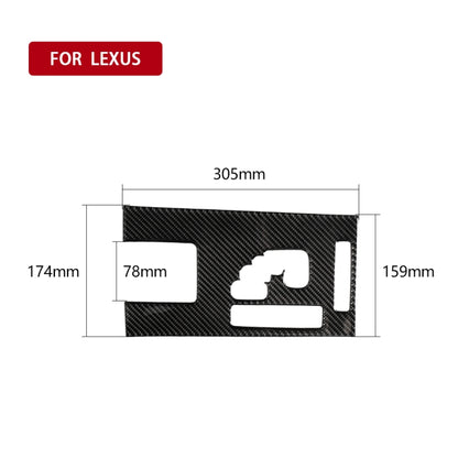 Car Carbon Fiber Gears A Decorative Sticker for Lexus IS250 300 350C 2006-2012, Right Drive - Car Interior Mouldings by PMC Jewellery | Online Shopping South Africa | PMC Jewellery | Buy Now Pay Later Mobicred