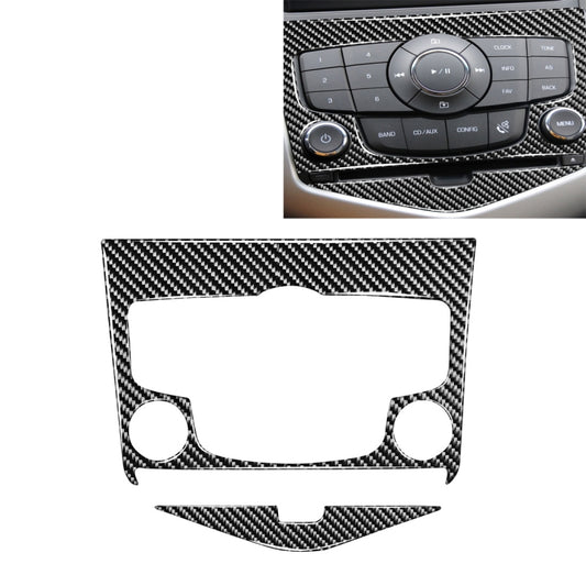 Car Carbon Fiber CD Panel Decorative Sticker for Chevrolet Cruze 2009-2015, Left and Right Drive Universal - Car Interior Mouldings by PMC Jewellery | Online Shopping South Africa | PMC Jewellery | Buy Now Pay Later Mobicred