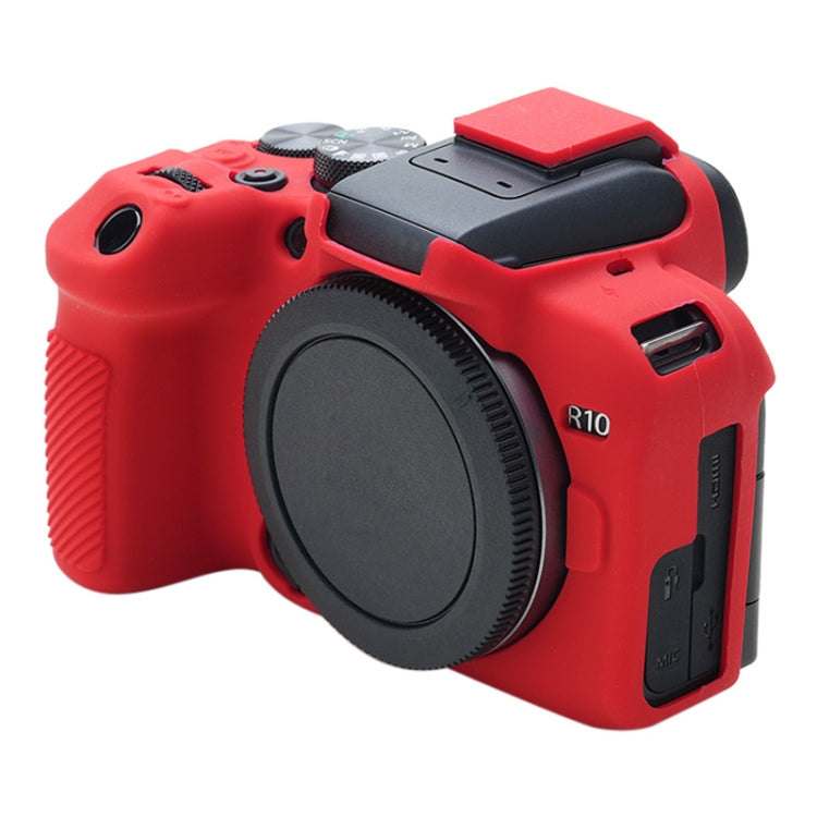 For Canon EOS R10 Soft Silicone Protective Case (Red) - Protective Case by PMC TechLife | Online Shopping South Africa | PMC TechLife | Buy Now Pay Later Mobicred