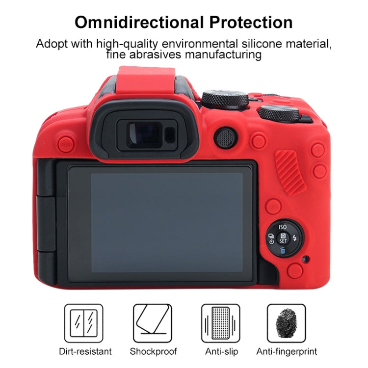 For Canon EOS R10 Soft Silicone Protective Case (Red) - Protective Case by PMC TechLife | Online Shopping South Africa | PMC TechLife | Buy Now Pay Later Mobicred