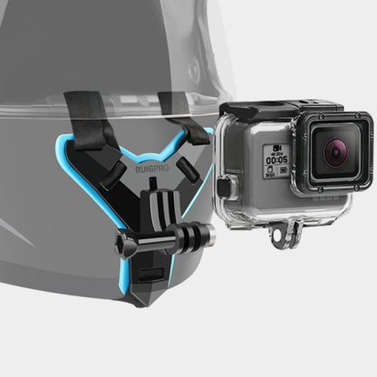 Helmet Belt Mount + Waterproof Housing Protective Case for GoPro HERO7 Black /6 /5 - Helmet Mount by PMC Jewellery | Online Shopping South Africa | PMC Jewellery | Buy Now Pay Later Mobicred