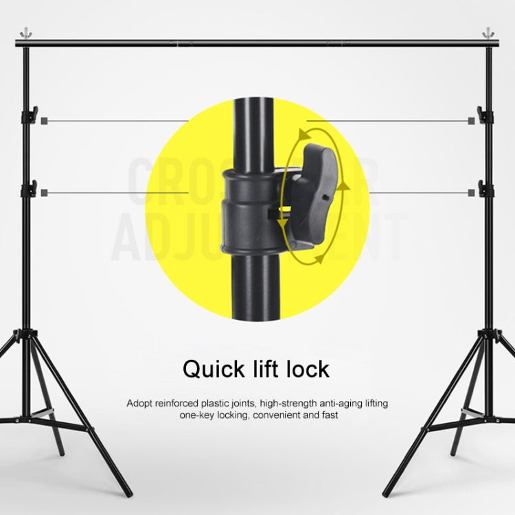 200x200cm Photo Studio Background Support Stand Backdrop Crossbar Bracket Kit - free shipping - PMC TechLife - Order now!