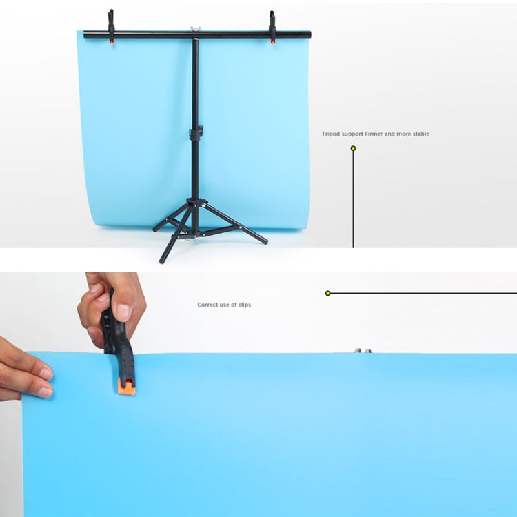 150x200cm T-Shape Photo Studio Background Support Stand Backdrop Crossbar Bracket Kit with Clips, No Backdrop - free shipping - PMC TechLife - Order now!
