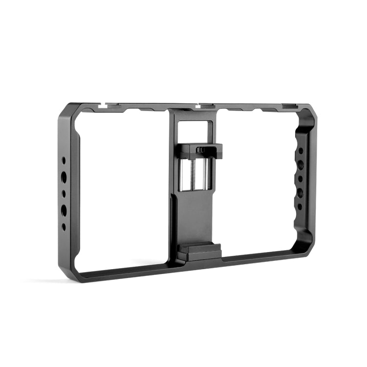 YELANGU  PC06 YLG0909A Vlogging Live Broadcast Smartphone Metal Cage Video Rig Filmmaking Recording Handle Stabilizer Bracket for iPhone, Galaxy, Huawei, Xiaomi, HTC, LG, Google, and Other Smartphones(Black) - Stand by YELANGU | Online Shopping South Africa | PMC Jewellery | Buy Now Pay Later Mobicred