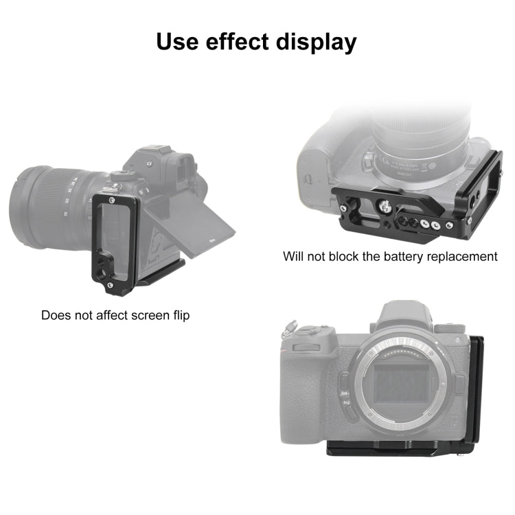 1/4 inch  Vertical Shoot Quick Release L Plate Bracket Base Holder for Nikon Z6 / Z7 - free shipping - PMC TechLife - Order now!