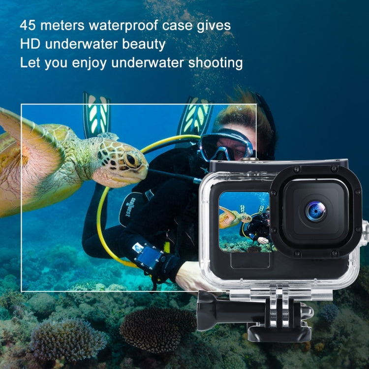 45m Waterproof Housing Protective Case with Buckle Basic Mount & Screw For GoPro HERO10 Black / HERO9 Black - Waterproof Cases by PMC TechLife | Online Shopping South Africa | PMC TechLife | Buy Now Pay Later Mobicred