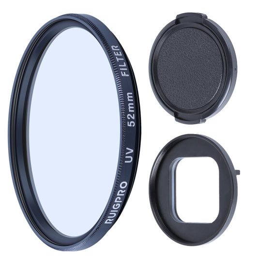 RUIGPRO for GoPro HERO10 Black / HERO9 Black Professional 52mm UV Lens Filter with Filter Adapter Ring & Lens Cap - Lens Filter by RUIGPRO | Online Shopping South Africa | PMC Jewellery | Buy Now Pay Later Mobicred