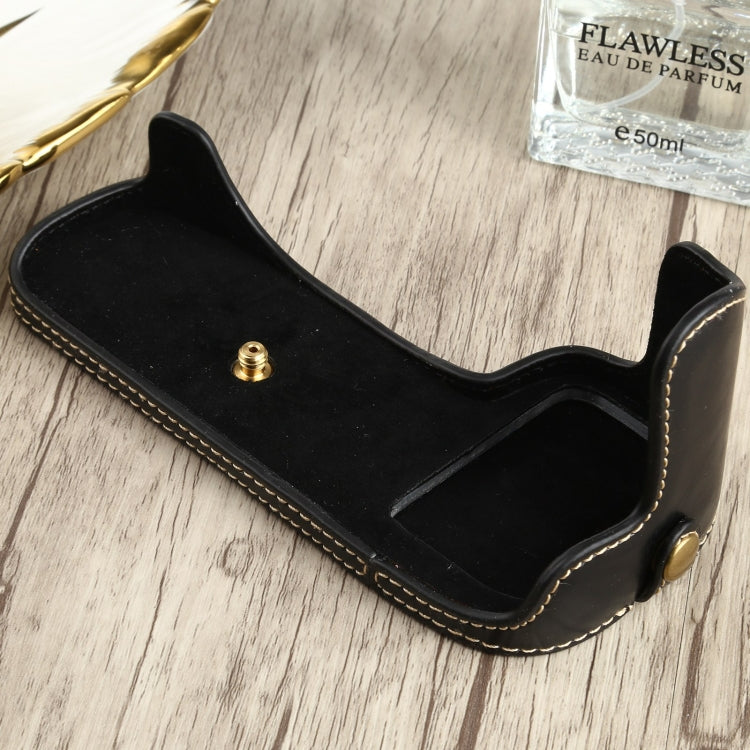 1/4 inch Thread PU Leather Camera Half Case Base for Canon EOS 90D (Black) - free shipping - PMC TechLife - Order now!