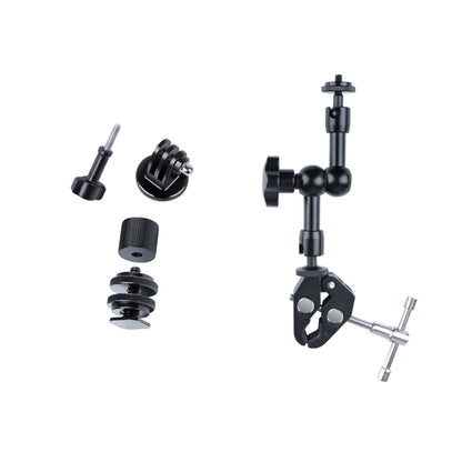 7 inch Adjustable Friction Articulating Magic Arm + Large Claws Clips (Black) - Camera Gimbal by PMC Jewellery | Online Shopping South Africa | PMC Jewellery