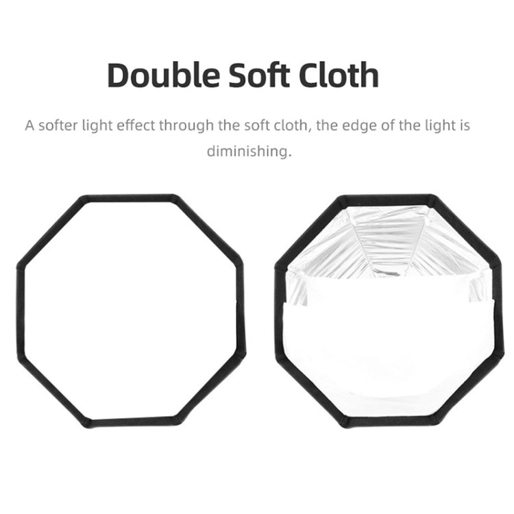 TRIOPO K2-90 90cm Speedlite Flash Octagon Parabolic Softbox Bowens Mount Diffuser (Black) - free shipping - PMC TechLife - Order now!