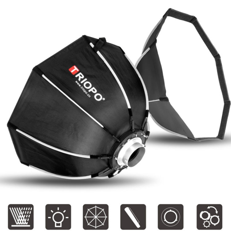 TRIOPO K2-120 120cm Speedlite Flash Octagon Parabolic Softbox Bowens Mount Diffuser (Black) - free shipping - PMC TechLife - Order now!