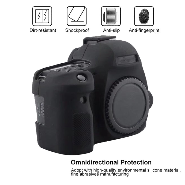 For Canon EOS 6D Mark II Soft Silicone Protective Case (Black) - Protective Case by PMC TechLife | Online Shopping South Africa | PMC TechLife | Buy Now Pay Later Mobicred
