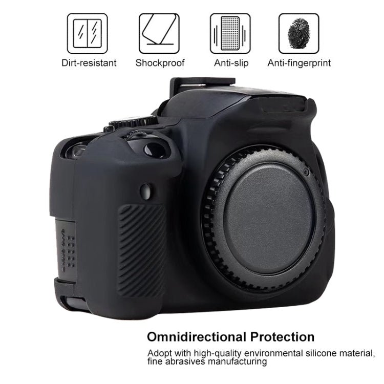 For Canon EOS 600D Soft Silicone Protective Case(Yellow) - Protective Case by PMC TechLife | Online Shopping South Africa | PMC TechLife | Buy Now Pay Later Mobicred
