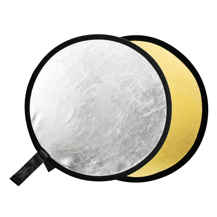 Godox FT01 110cm Round 2 in 1 Gold / Silver Folding Reflector Board -  by Godox | Online Shopping South Africa | PMC TechLife | Buy Now Pay Later Mobicred