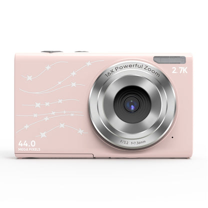 DC402 2.4 inch 44MP 16X Zoom 2.7K Full HD Digital Camera Children Card Camera, UK Plug (Pink) - Children Cameras by PMC Jewellery | Online Shopping South Africa | PMC Jewellery | Buy Now Pay Later Mobicred