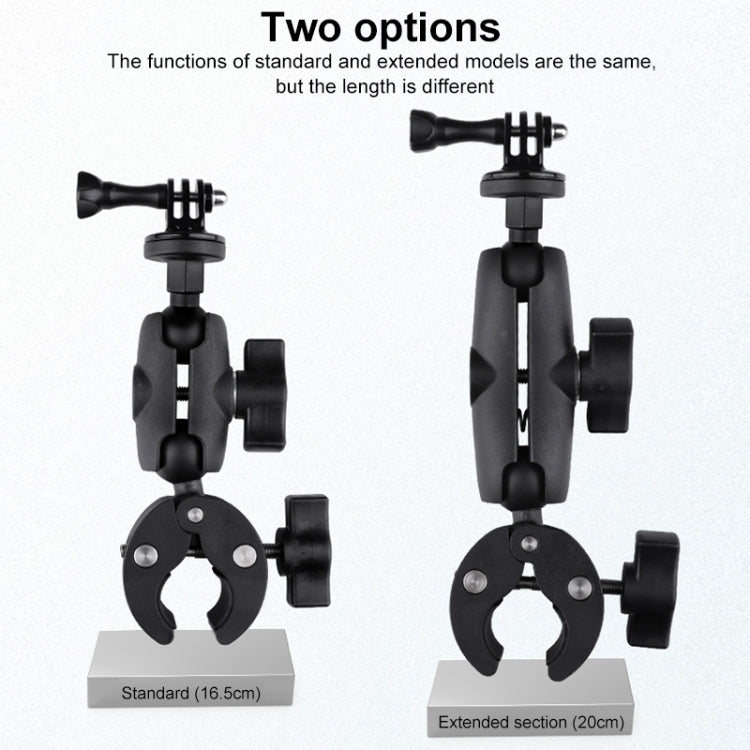 360 Rotation Adjustable Action Camera Bike Motorcycle Handlebar Holder(Black) - Bicycle Handlebar Mount by PMC TechLife | Online Shopping South Africa | PMC TechLife | Buy Now Pay Later Mobicred
